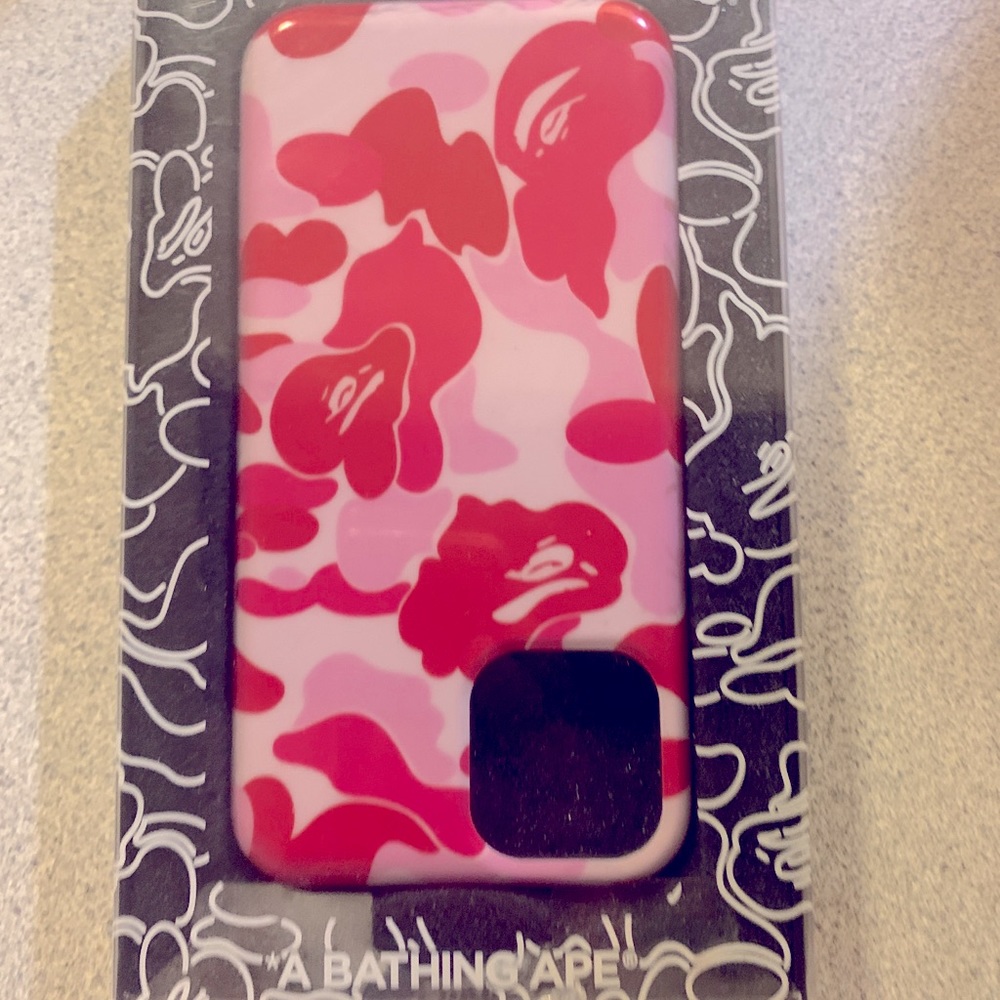 A Bathing Ape (Bape) Pink Camo iPhone 11 Pro case